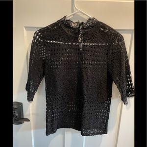 Lace ZARA short sleeve top